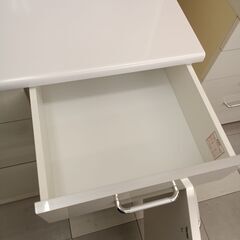 ☆ジモティ割あり☆ レンジボード ホワイト W120×D51×H201