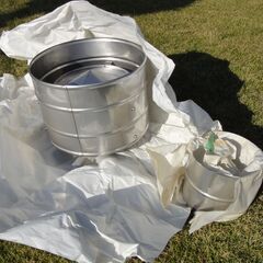 薪ストーブ煙突部材　SUSスパイラルΦ150×L定尺４m　他チーズ等各種