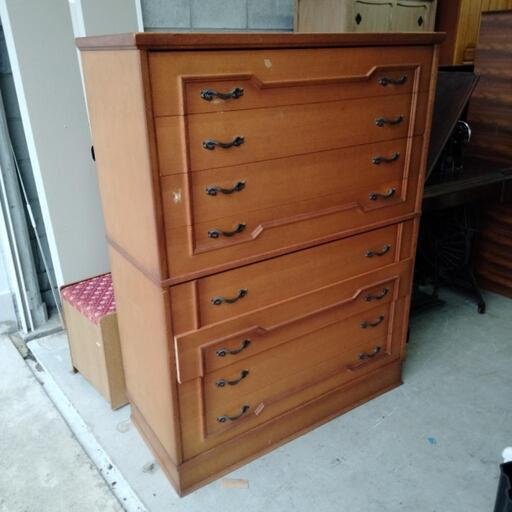 チェスト 完成品 ハイチェスト タンス 幅80cm 5段 ホワイト ブラック 