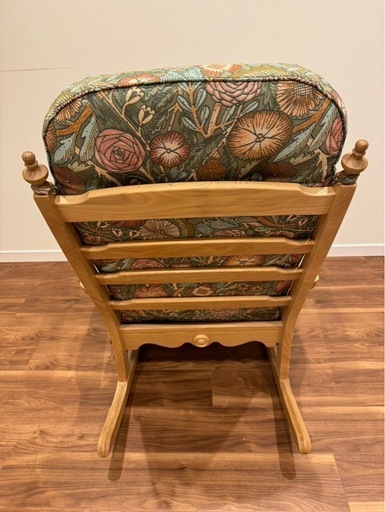 飛騨家具】ダークブラウン ロッキングチェア アンティーク家具 レトロ