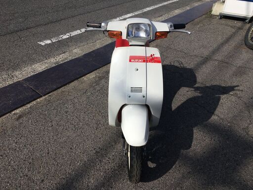 福山市 瀬戸町 激レア保管車 スズキ 蘭 ラン CA17A 実走行80km 実動 書付 80’s 原付スクーター レストア 盆栽ベースにも 薔薇 カーナ ハイ 福山市 瀬戸町 激レア保管車 スズキ 蘭 ラン CA17A 実走行80km 実