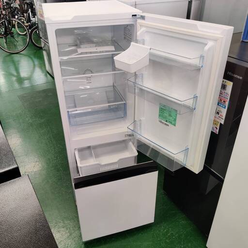2ドア冷蔵庫 Hisense HR-G16E2NA 2023年製 162Ⅼ ブラック 名古屋市