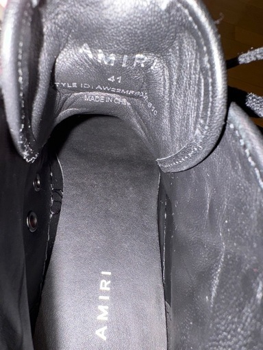 AMIRI 赤 ペイズリー柄シューズ