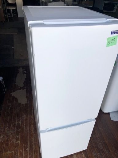 NO 670 ★福岡市内配送設置無料★　2020年式 ヤマダ電機 2ドア冷蔵庫 (156L・右開き) ホワイト YRZF15G1 NO 670 ☆福岡市内配送設置無料☆ 2020年式 ヤマダ電機 2