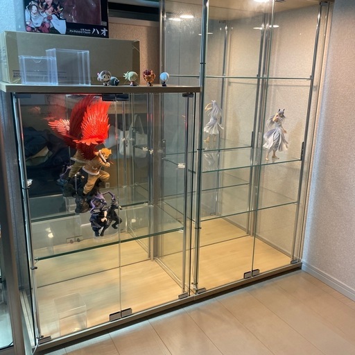 不二貿易 コレクションケース フィギュアケース 4段・3段 2台セット 不二