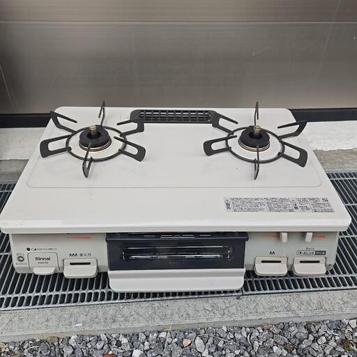 リンナイガスコンロ Rinnai 都市ガス 左強火力 KGK67BEL 19年製 動作確認済み