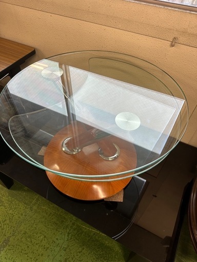 定価40万ロナルドシュミット ガラステーブル R321 IDC大塚家具 Ronald