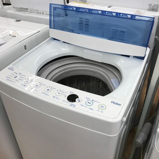 洗濯機 ☆ジモティ割あり☆ Haier 洗濯機 4.5kg 年式2019 動作