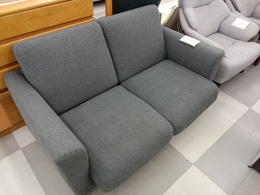 ★ジモティ割あり★ 2人掛けソファー グレー H75×D95×W150 クリーニング済み TC2118