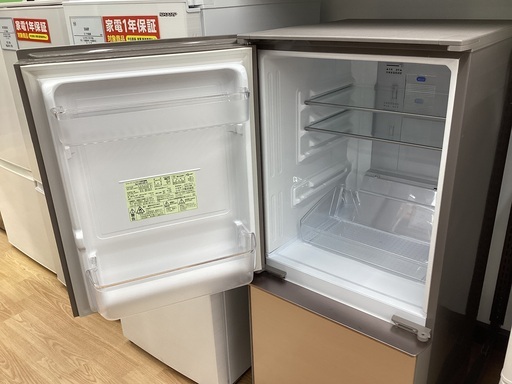 7/30出荷】 SHARP 冷蔵庫 SJ−D15H−H 2ドア 左右開き 7/30