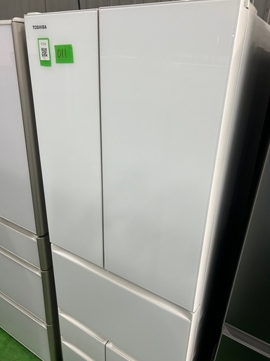 東芝 冷蔵庫　2021年製　6ドア 2021年式 462L 東芝 6ドア冷蔵庫GR-S460FH（EW）