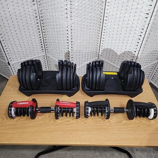 可変式ダンベル (2.5kg～24kg)×2 MRG 可変式 ダンベル アジャスタブル 