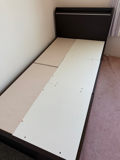 ニトリ シングルベッド 引出し 収納付き シングル ベッドフレーム