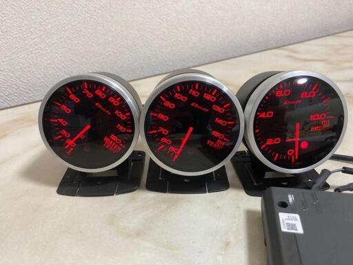 Defi メーター(油圧、油温、水温) + コントロールユニット Defi リンク