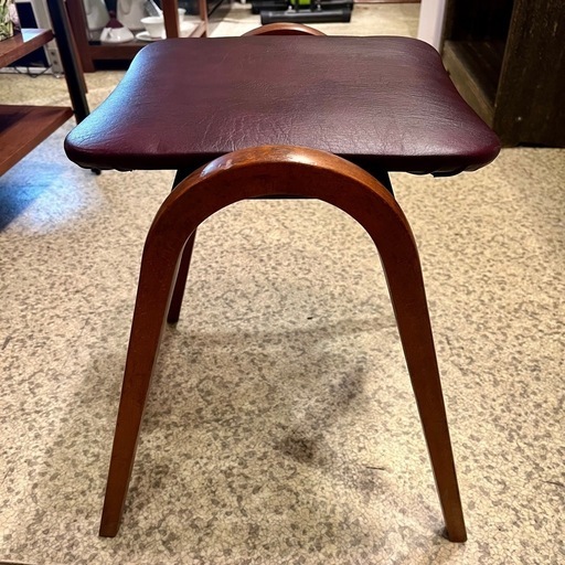 ピアノ椅子 丸椅子 スツール 昭和レトロ アンティーク ベロア ヴィンテージ