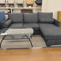ET427番定価35万円‼️SPIGA 3人掛けL字型ソファ/オットマン