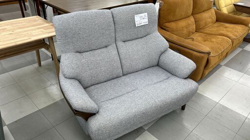 ★ジモティ割あり★  ソファ グレー H93×D67×W128 クリーニング済み TC2134