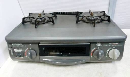 リンナイ　ガスコンロ　RTS-338WNTS-R　動作良好　LPガス　右強火　2011年製　プロパンガス　　Rinnai
