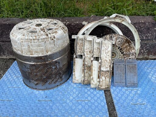 江東区 ドラム式洗濯機クリーニング】完全分解で乾燥機能も回復します 
