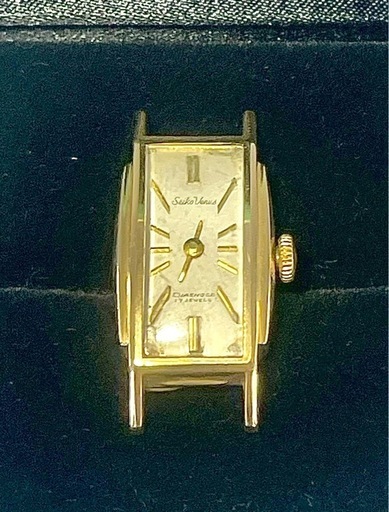 SEIKO VENUS DIASHOCK 17JEWELS K18刻印 アンティーク腕時計
