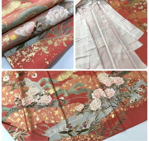 振袖 レースコーデセット 成人式 ショール 鞄 レース上下 半襟付 正絹