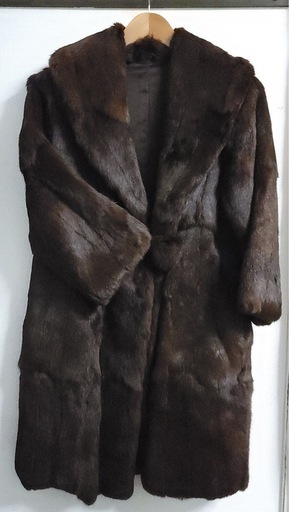 ⭐️毛皮 ミンク ダークブラウン ミドルコート ネーム入⭐️