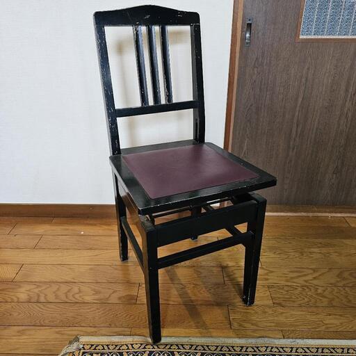 古いトムソン椅子 古家具 ピアノチェア ヤマハ 日本楽器 レトロ ミナペルホネン YAMAHA付属 トムソン椅子 ピアノ椅子 送料無料