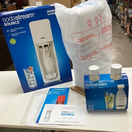 O2411-461 sodastream SOURCE 専用ボトルセット バラ売り不可 未使用品 動作未確認 ※ソーダは付いてません