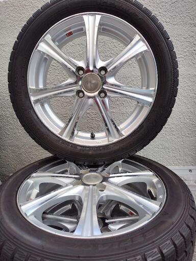 バリ山❗️❫軽自動車1659/55/15スタッドレス、アルミセット❗️❪No.H  