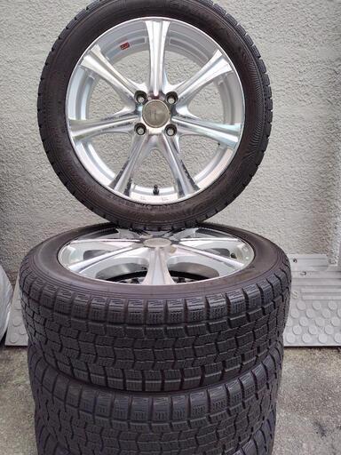 バリ山❗️❫軽自動車1659/55/15スタッドレス、アルミセット❗️❪No.H  