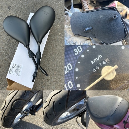 ⭐️隠れた高速機！60km/hまで一気！！Dio.Fit2ストモデル⭐️タイヤ・グリップ・プラグなどなど新品交換⭐️色々整備で快調⭐️50cc原付スクーター⭐️② ⭐️隠れた高速機！60kmまで一気！！Dio.Fit⭐️バッテリ・シート