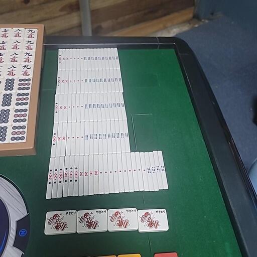 ○○○【持帰 配達 限定】中古全自動麻雀卓『雀豪マーク3』マロン色