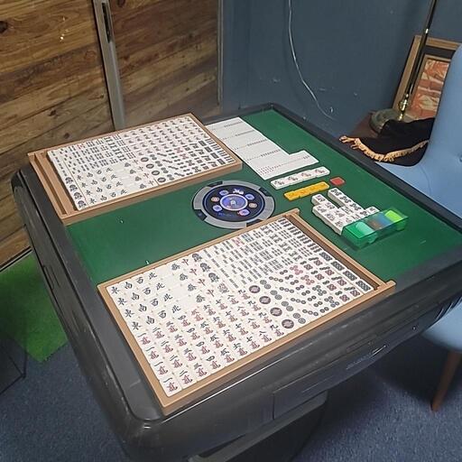 24K139 ジ 全自動麻雀卓 雀夢 MK-3 動作確認済み マージャン牌×2 点棒