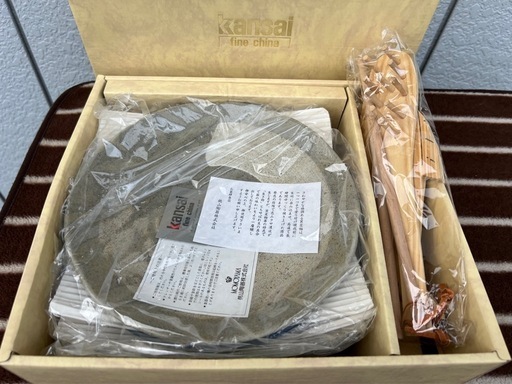 未使用品■kansai パスタ皿5枚セット 調味3点セット付■桃山陶器製 5色 直径23cm カンサイ 山本寛斎■大皿 和皿 取り皿 盛り皿 プレート皿 カレー皿 和食器