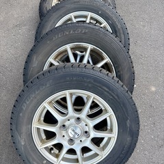 23年製ダンロップスタッドレスSV01 145R12 6PR 入替バランス調整  