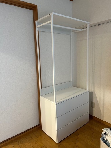 ikea PLATSA プラッツァ ワードローブ 扉2枚+引き出し3段付き ikea PLATSA プラッツァ ワードローブ 扉2枚+引き出し3段付き