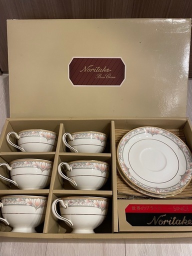 ノリタケ  シャーロット　CHARLOTTE カップ＆ソーサー　6客