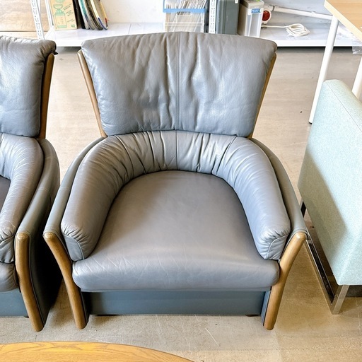 カリモク 応接セット ソファ3点 テーブル1点