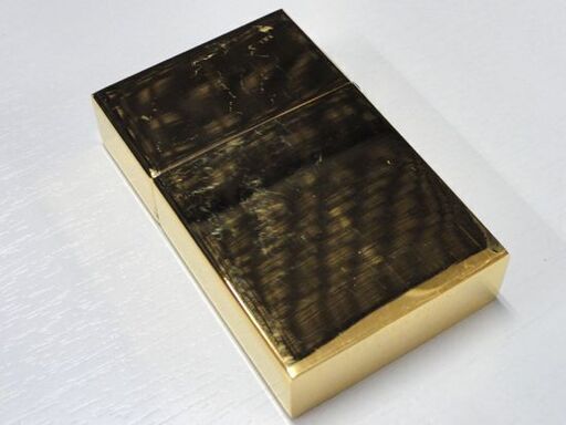 動作未確認 ZIPPO 1932 REPLICA ゴールド 外ヒンジ ライター ジッポー