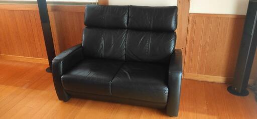 ニトリ】【本革】2人掛けハイバックソファ ニトリ 本革 2P ハイバック