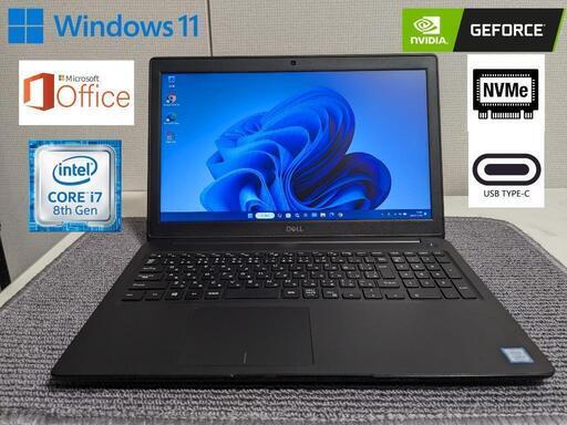 デル12世代Core i7/NVIDIA/16G/SSD512/15.6フルHD デルCore i7-1185G7/16G/SSD512G/13.3型フルHD液晶