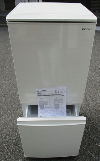 ☆シャープ SHARP SJ-D14E-W 137L 2ドアノンフロン冷凍冷蔵庫