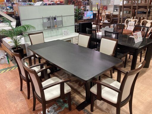 【愛品館 市原店】ニトリ｜6人用ダイニングテーブルセット