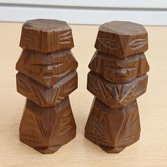 未使用品・長期保管品 昭和レトロ 體漆工房 乾漆蓋付 箱 菓子器 アイヌ