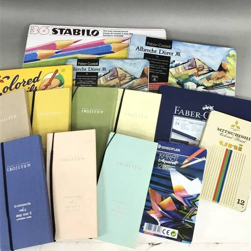 色鉛筆 14セット 200本以上　大量 まとめて　文房具　絵 stabilo faber castell 三菱色鉛筆 irojiten いろいろ