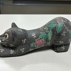 ジュディス ガイガー 黒猫シルクプリント 原画1点物《美術品》