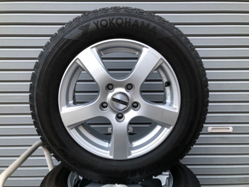 値下、No.64夏タイヤ205/55/16 5H PCD100、114.3マルチ、アルミ付4本セット
