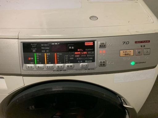 ドラム洗濯乾燥機7kgパナソニック ヒートポンプ式NA-VH31SL