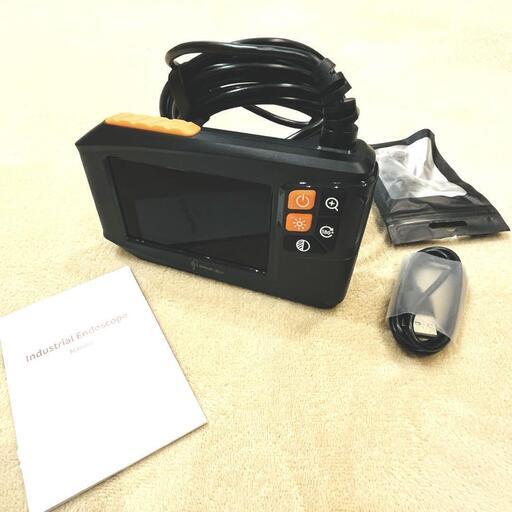 【お話中】ファイバースコープ 工業用内視鏡カメラ 4.3インチ LEDライト IP67防水