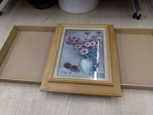 美品　油絵　本物　絵画　絵